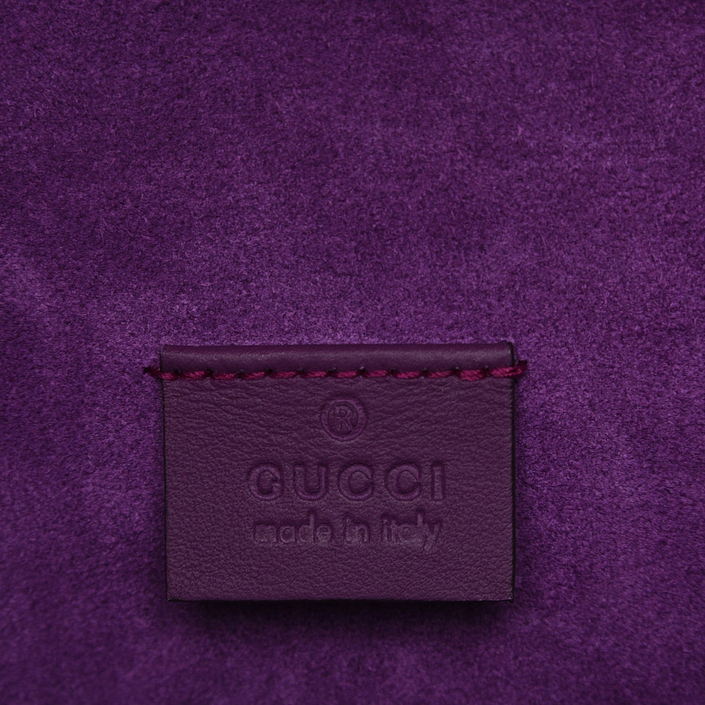 GG Supreme Monogram Embroidered Small Dionysus Shoulder Bag Purple