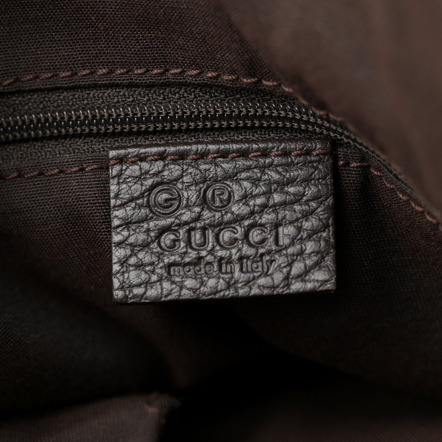 Gucci Monogram Abbey Medium Tote Dark Brown 6 of 10