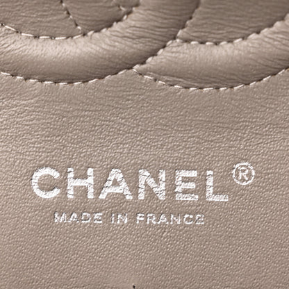 Chanel Striated Patent Quilted Medium Double Flap Gold 6 of 10