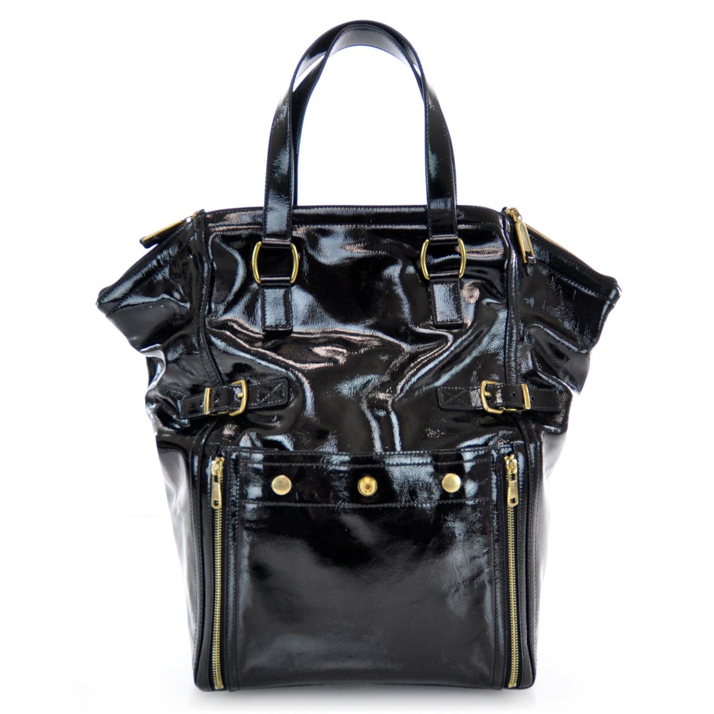 Patent Large Downtown Tote Black