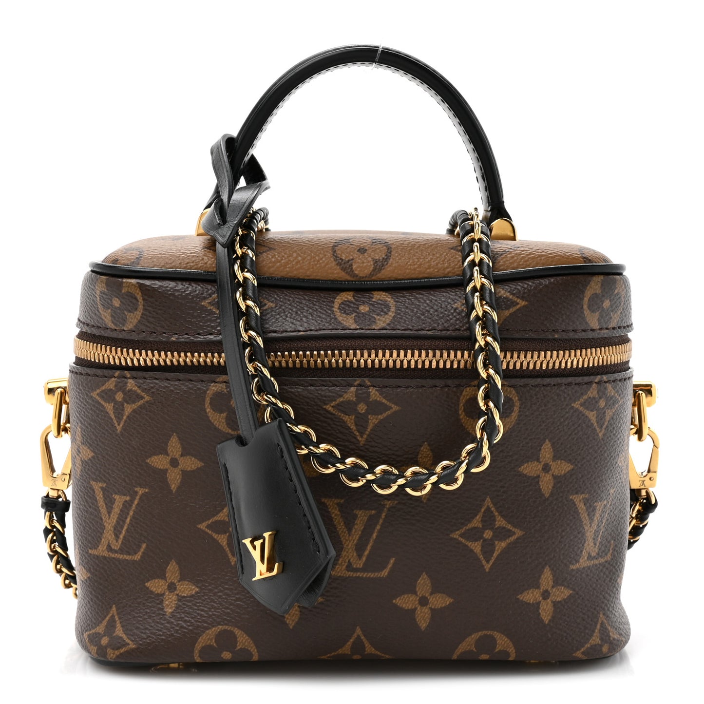 Reverse Monogram Vanity Chain Pouch