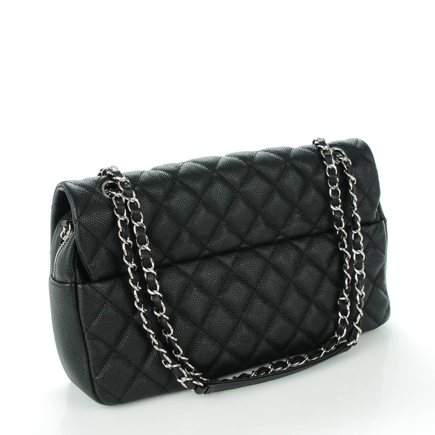Chanel Caviar Quilted Jumbo Easy Flap Black 3 of 8
