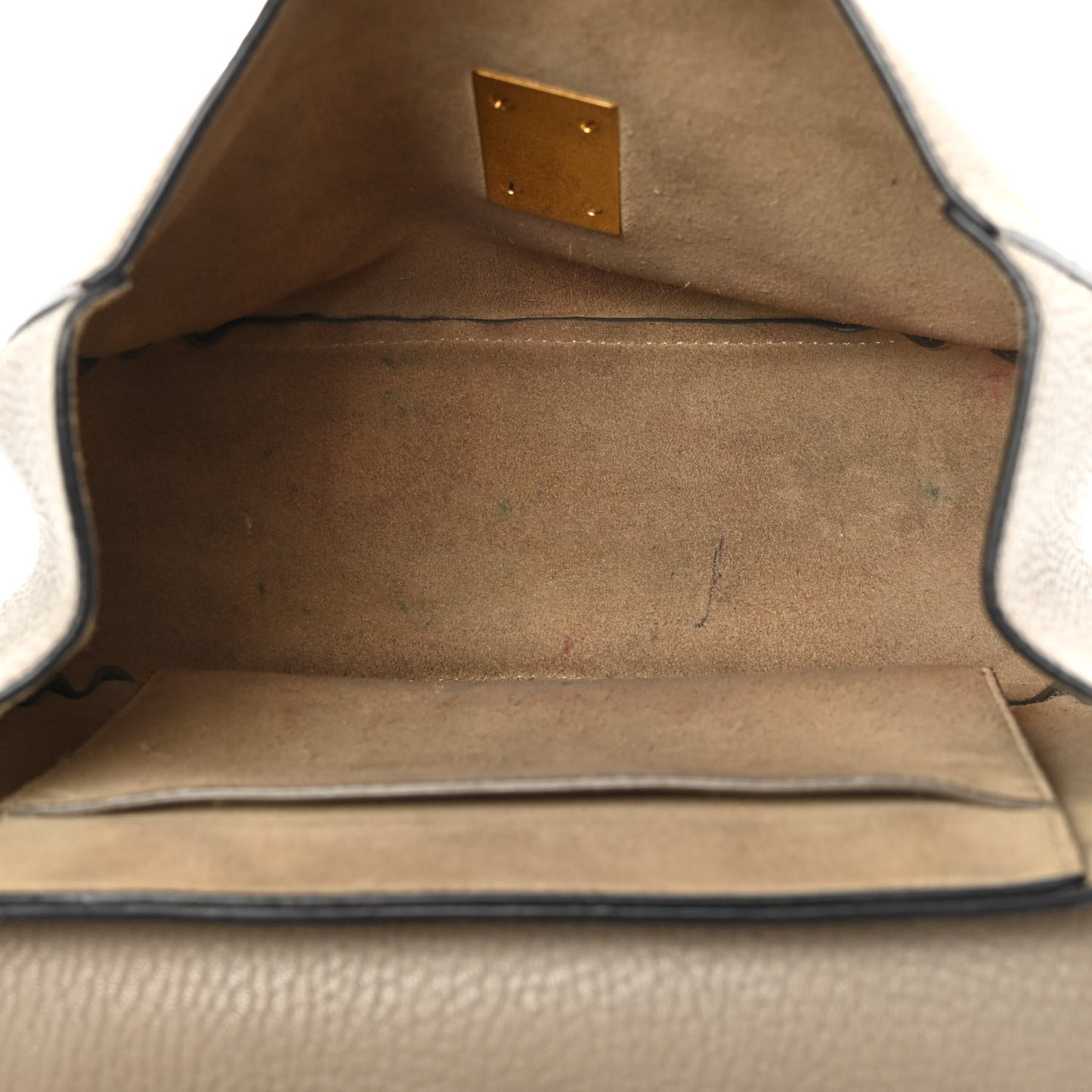 Grained Lambskin Drew Shoulder Bag Motty Grey