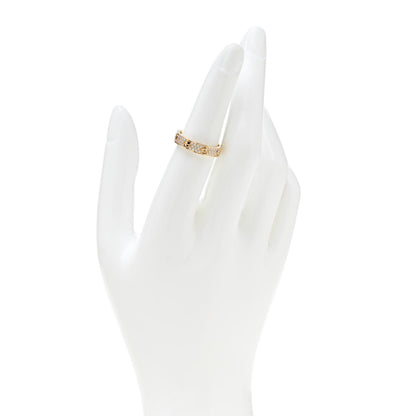 Cartier 18K Yellow Gold Diamond 4mm LOVE Wedding Paved Band Ring 52 6 2 of 5