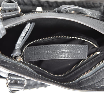 Balenciaga Agneau Classic Silver Hardware Mini City Gris Fossile 6 of 9