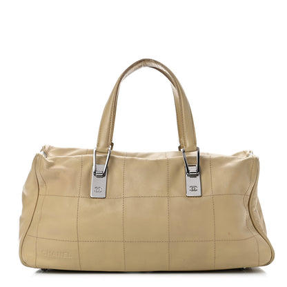 Chanel Calfskin Square Stitched Tote Beige 1 of 9