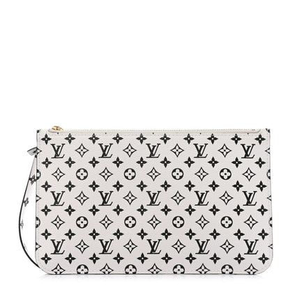 Louis Vuitton Monogram Giant Neverfull MM GM Pochette White 1 of 7