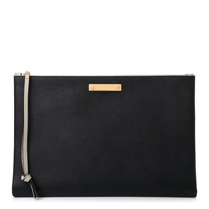 Chloe Calfskin Wristlet Pouch Black 1 of 7