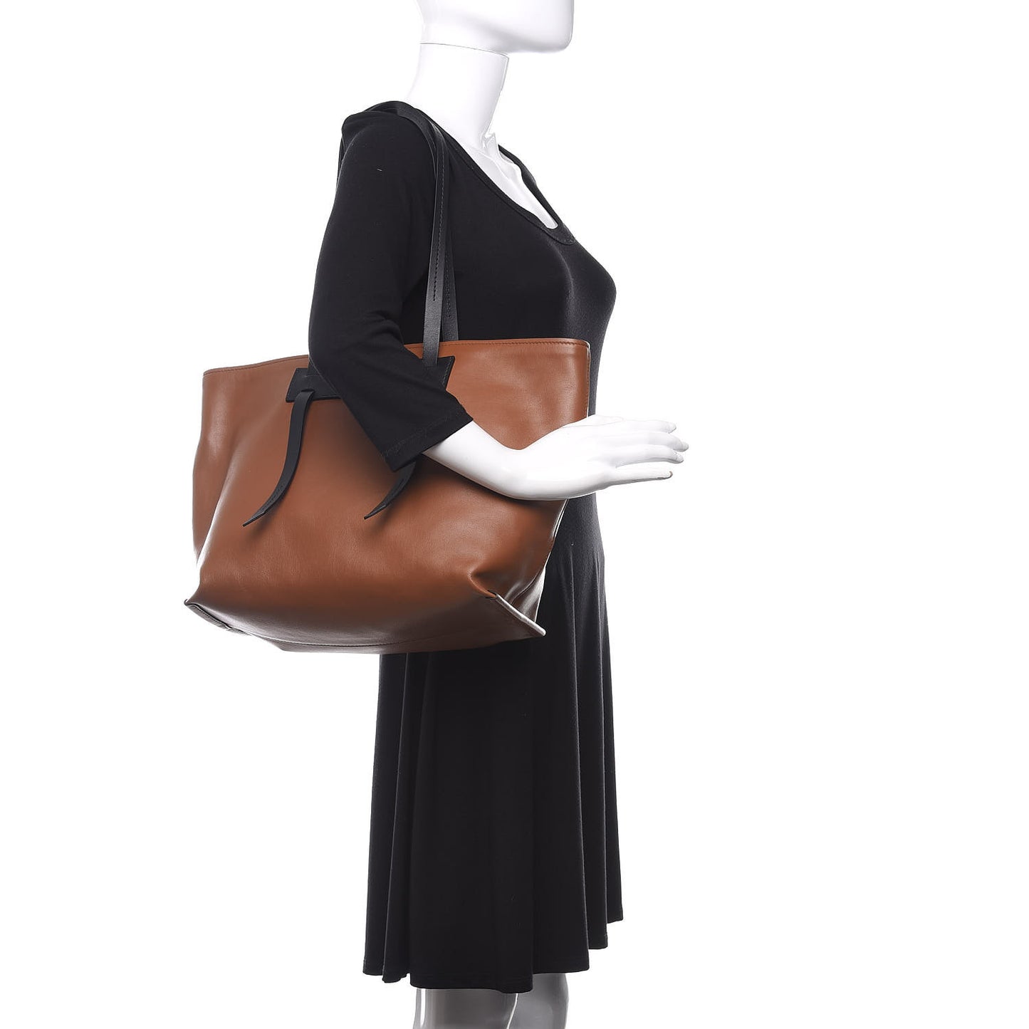 Grace Lux Tote Cognac Black