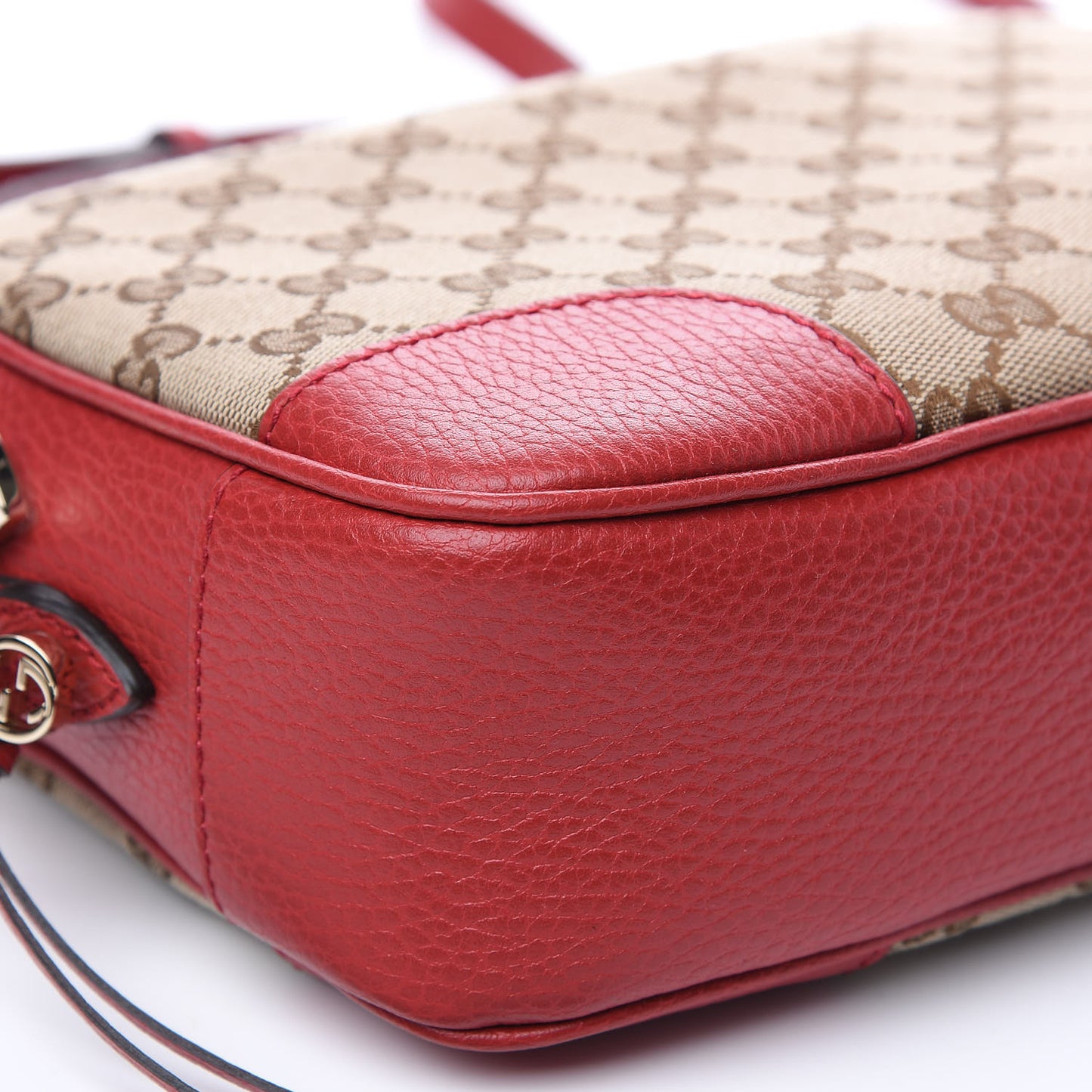 Monogram Mini Bree Messenger Bag Red
