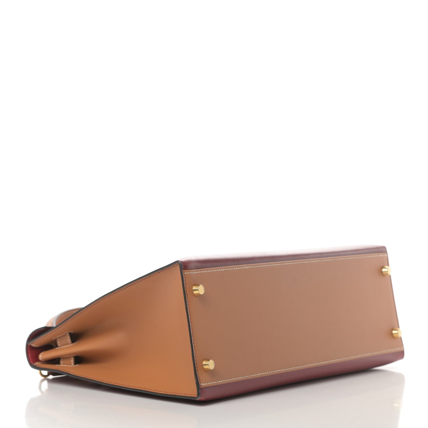 Box Chamonix Kelly Bi-Color Sellier 32 Rouge H Gold