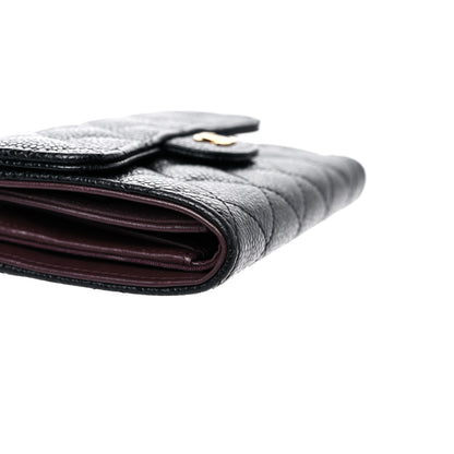 Chanel Caviar Quilted Medium Flap Wallet Black 5 of 12