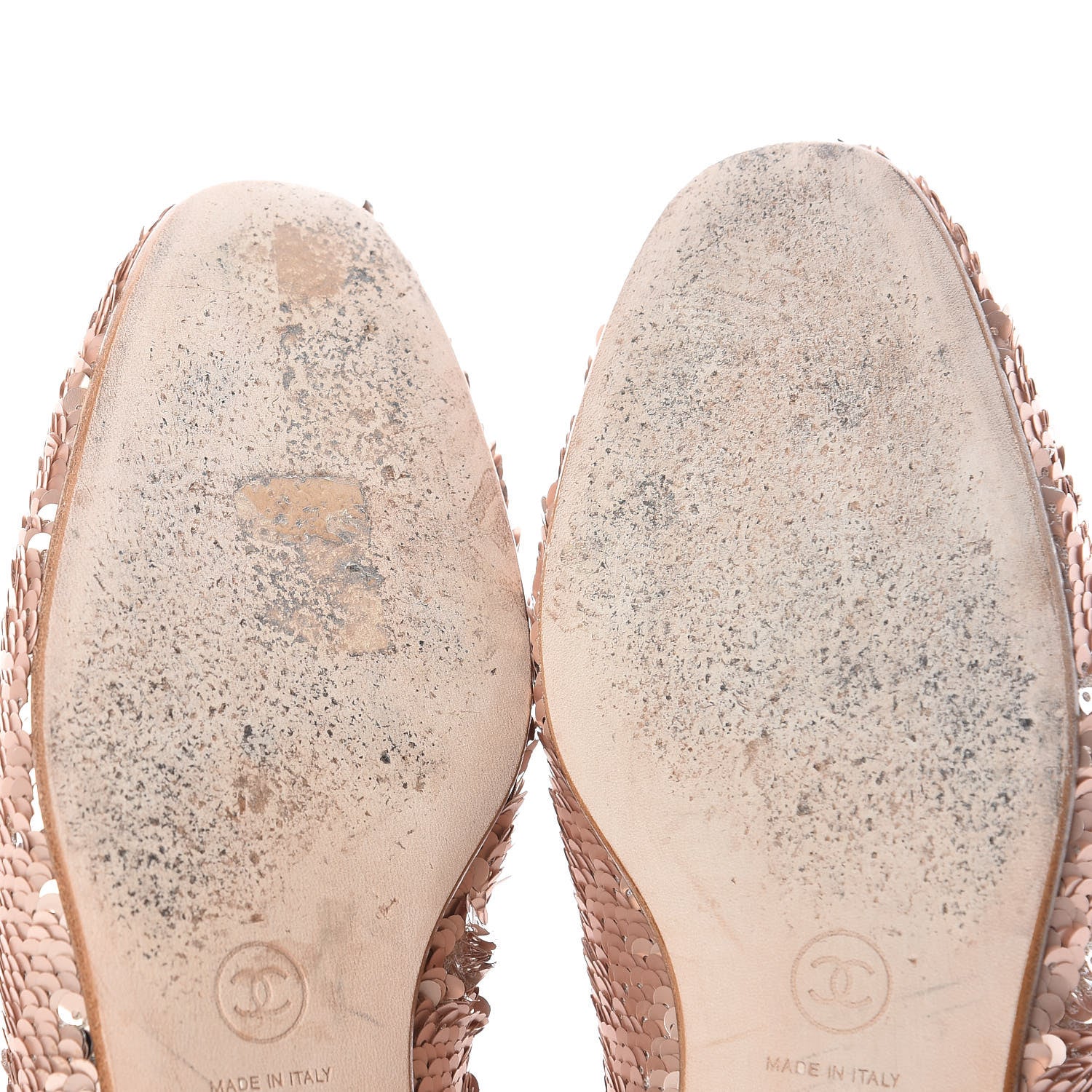 Chanel Sequin CC Moccasin Loafers 39 Pink 13 of 16