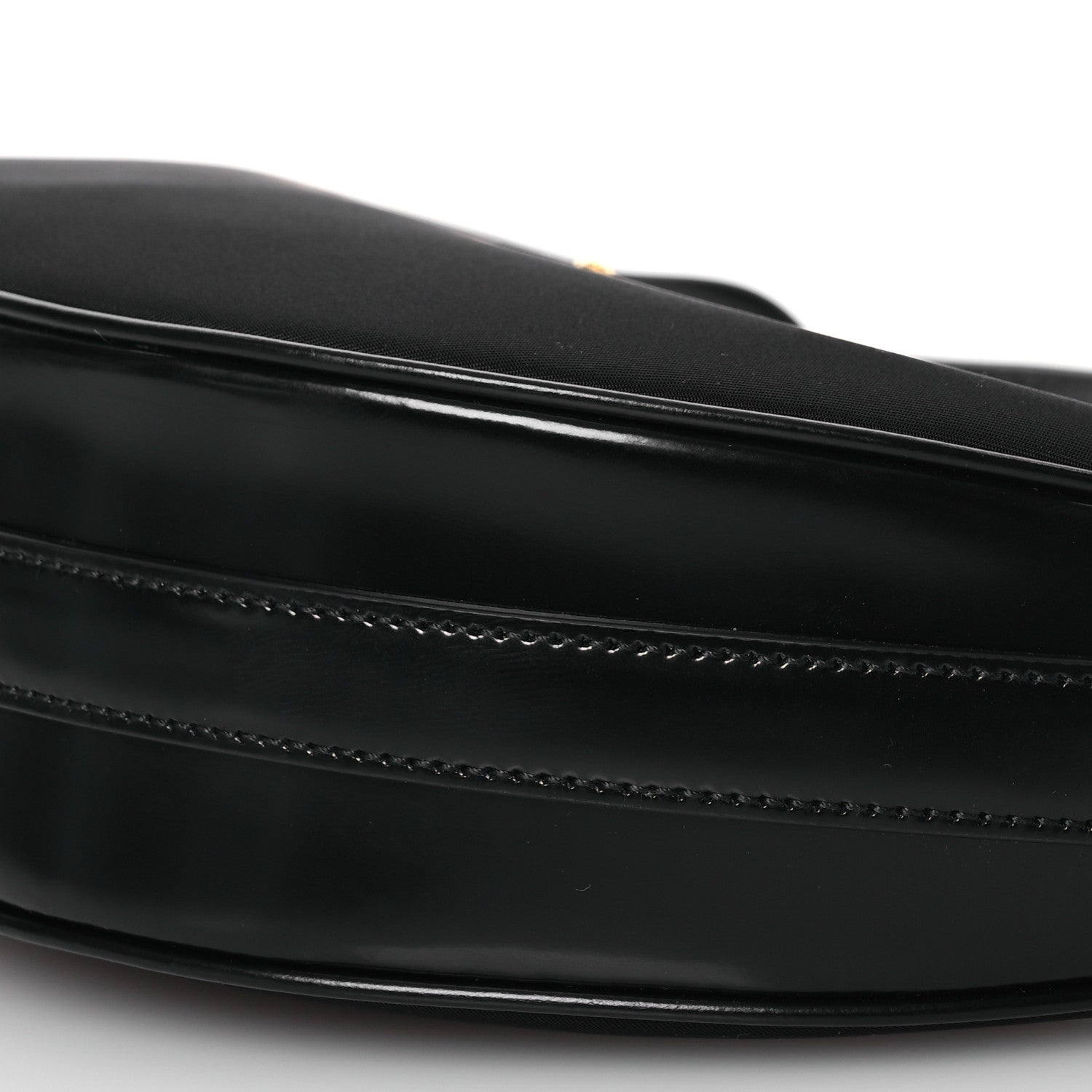 Prada Re-Nylon Spazzolato Small Arque Shoulder Bag Black 10 of 13