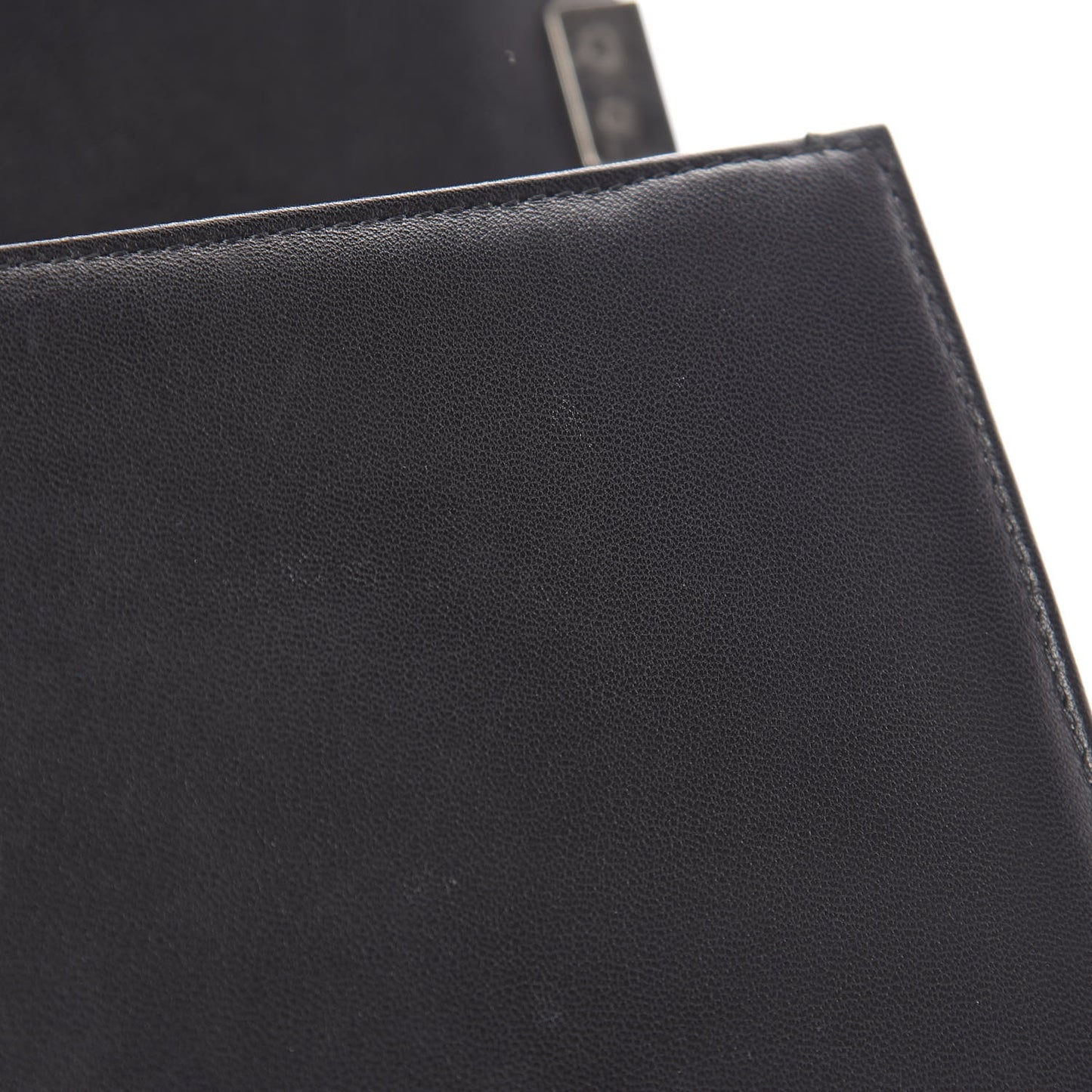Lambskin Stitched Medium Boy Flap Black