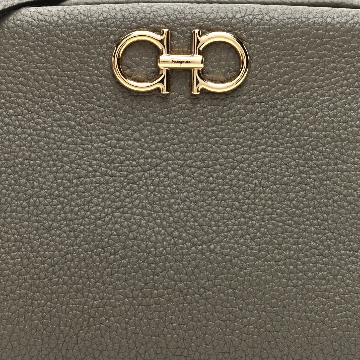Eram Calfskin Gancini Mini Clutch Green