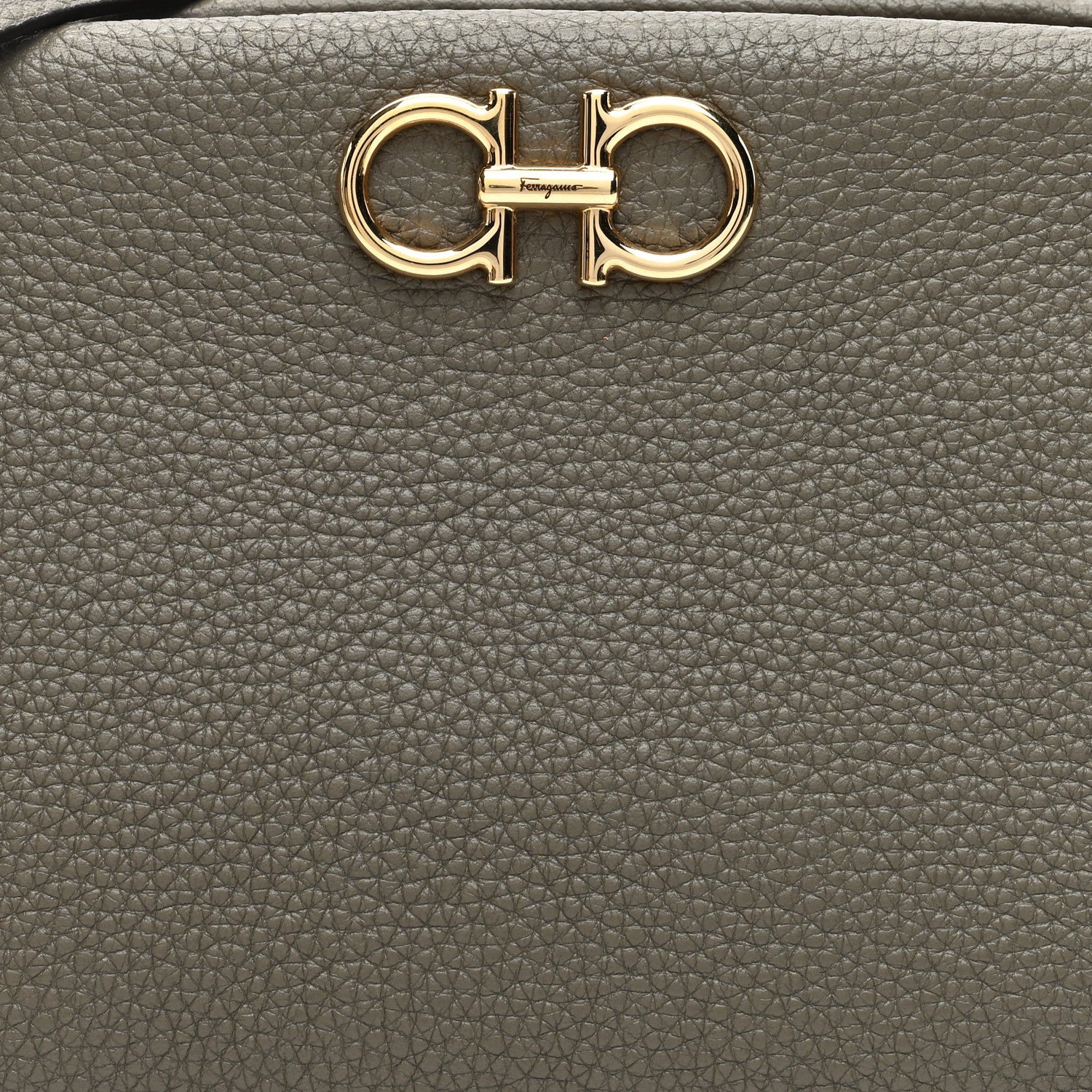 Salvatore Ferragamo Eram Calfskin Gancini Mini Clutch Green 7 of 9
