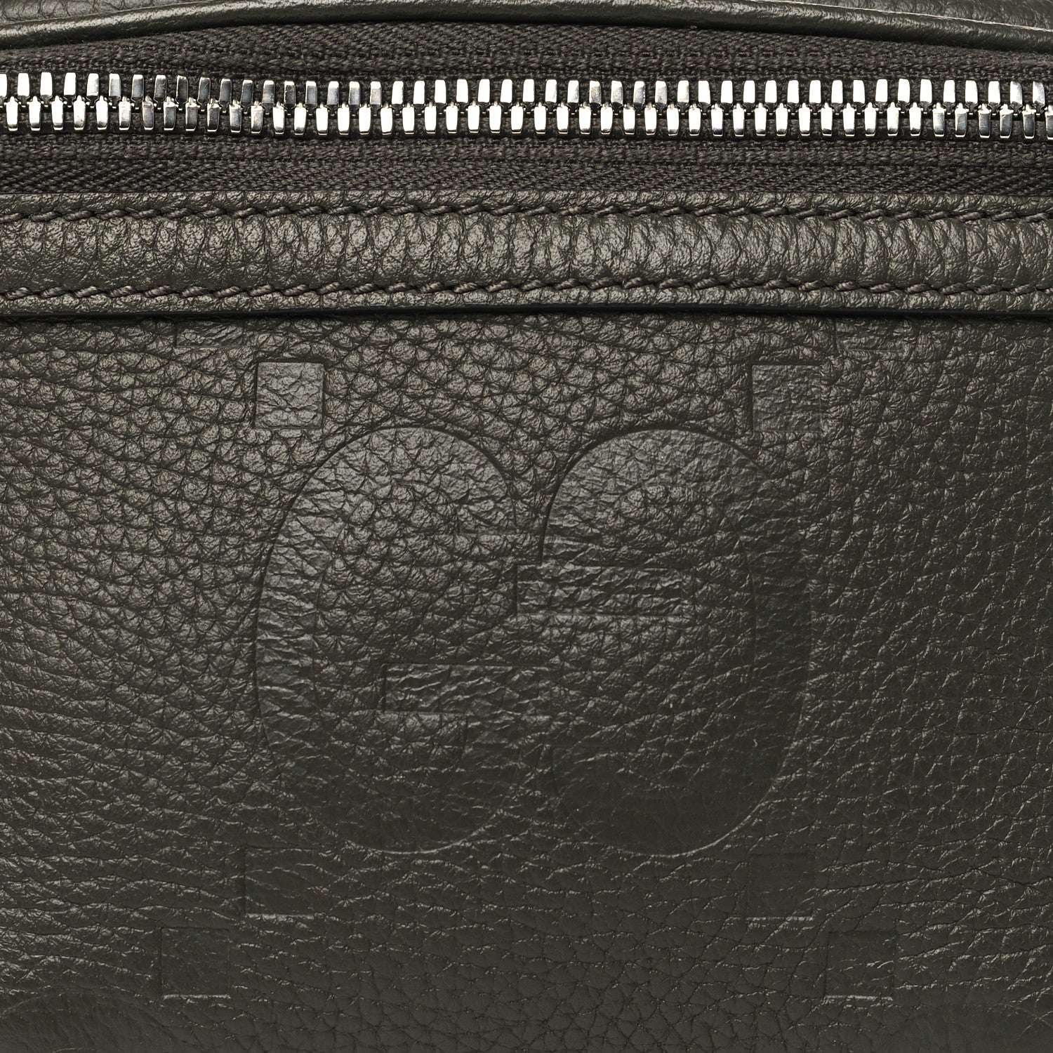 Gucci Piuma Calfskin Jumbo GG Embossed Small Belt Bag Dark Green 8 of 10