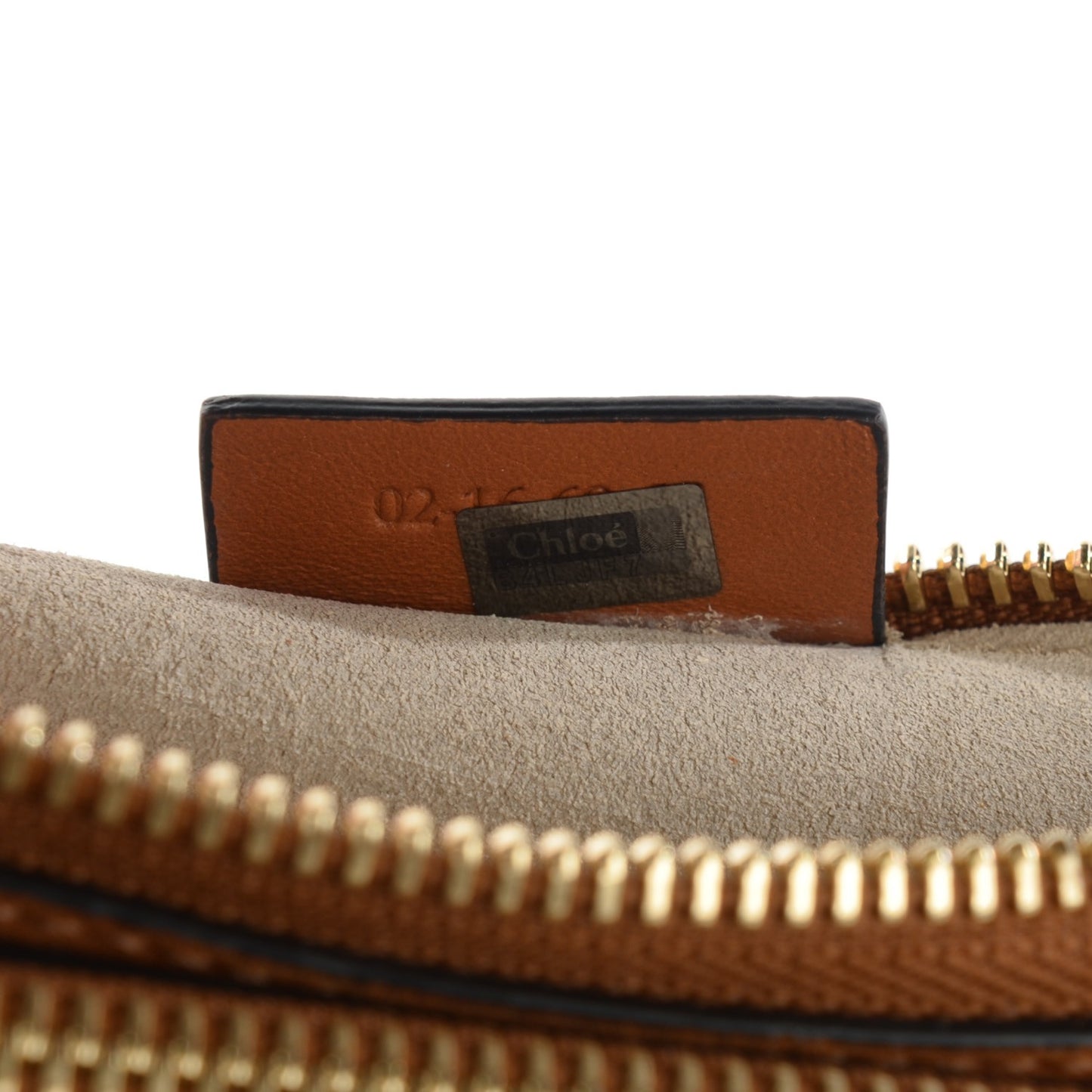 Calfskin Suede Small Jane Fringe Bag Caramel