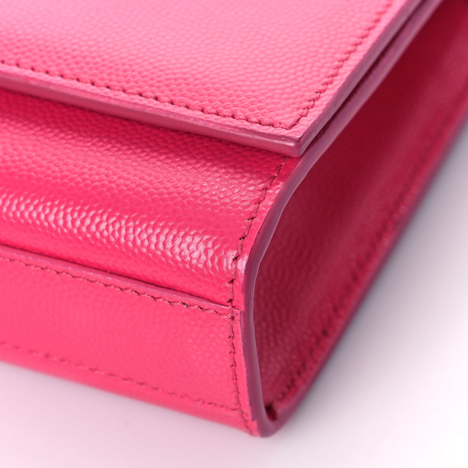 Saint Laurent Grain De Poudre Classic Monogram Cassandre Clutch Lipstick Fuchsia 8 of 9