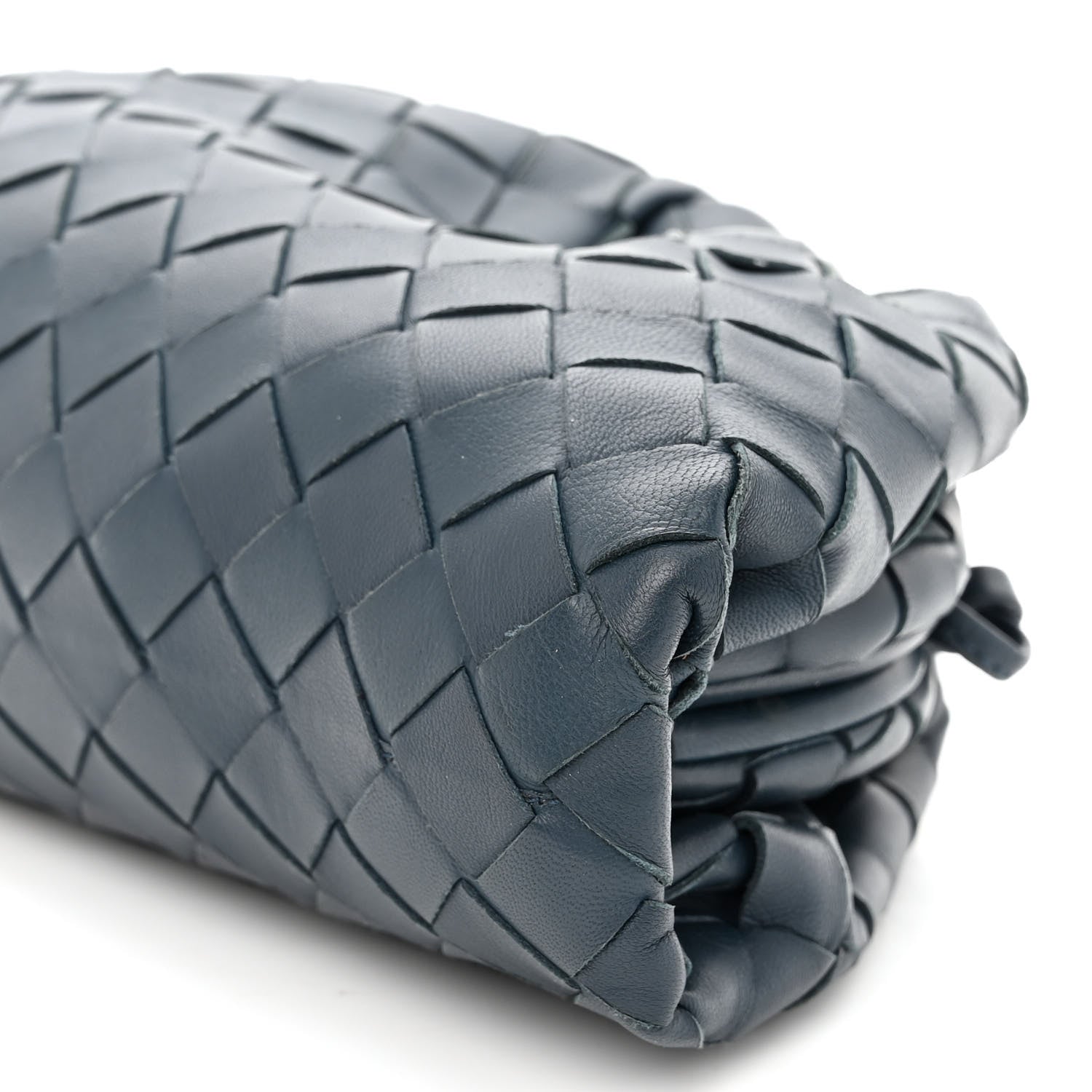 Bottega Veneta Nappa Intrecciato The Mini Pouch Deep Blue 9 of 9