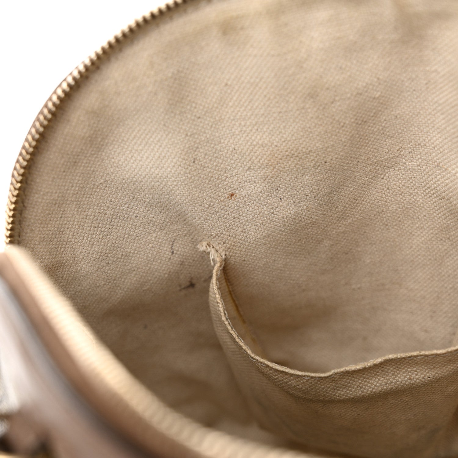 Gucci GG Supreme Monogram Margaux Calfskin Small Nice Top Handle Dome Bag Beige Ebony Acero 15 of 23