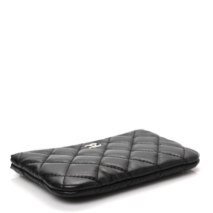 Chanel Lambskin Quilted Small Cosmetic Case Black 4 of 8