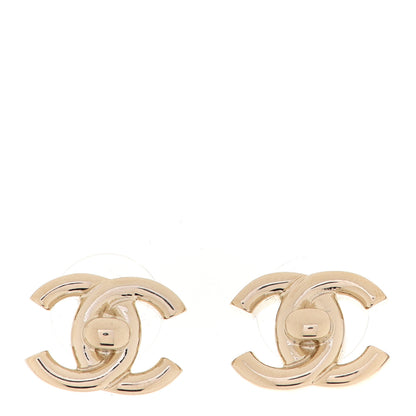 Chanel Metal CC Turnlock Earrings Gold 1 of 5