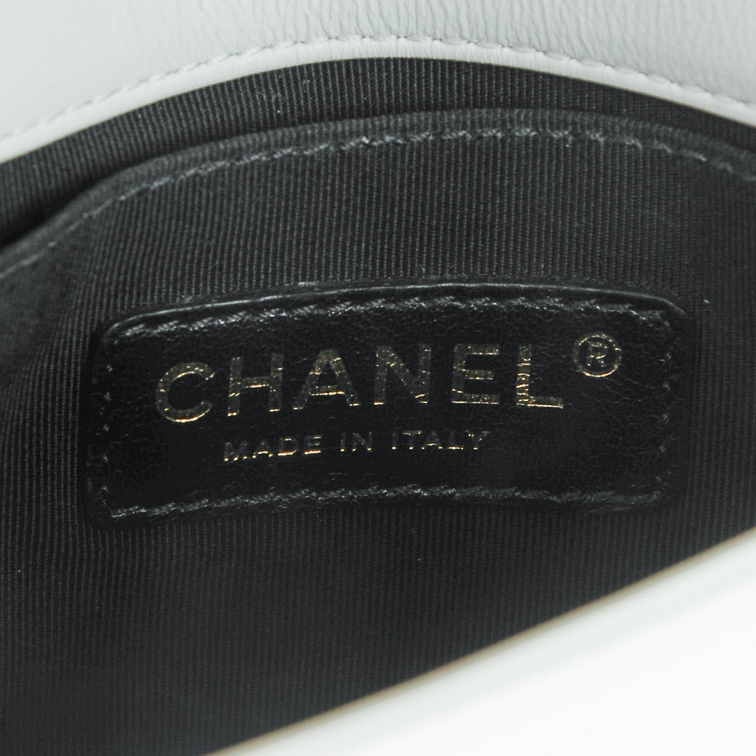 Chanel Calfskin Quilted Graphic Mini Flap Bag Black White 10 of 11
