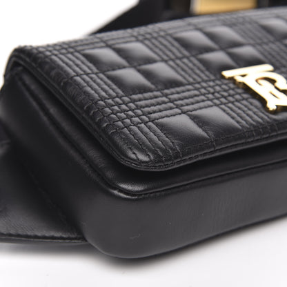 Burberry Lambskin Quilted Lola Bum Bag Black 7 of 8