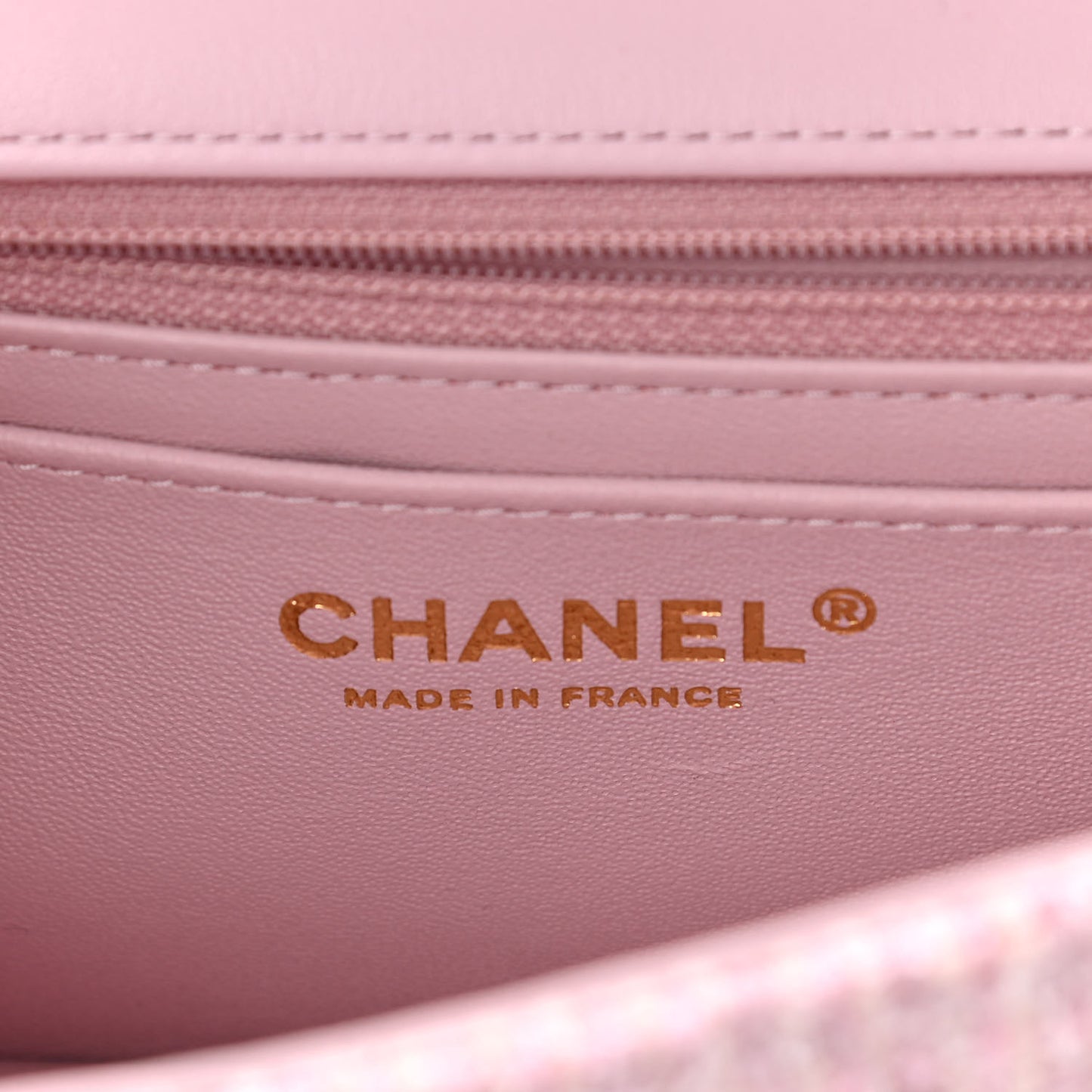 Tweed Quilted Mini Rectangular Flap Pink