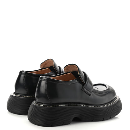 Bottega Veneta Brushed Calfskin Swell Loafers 40 Black 4 of 8