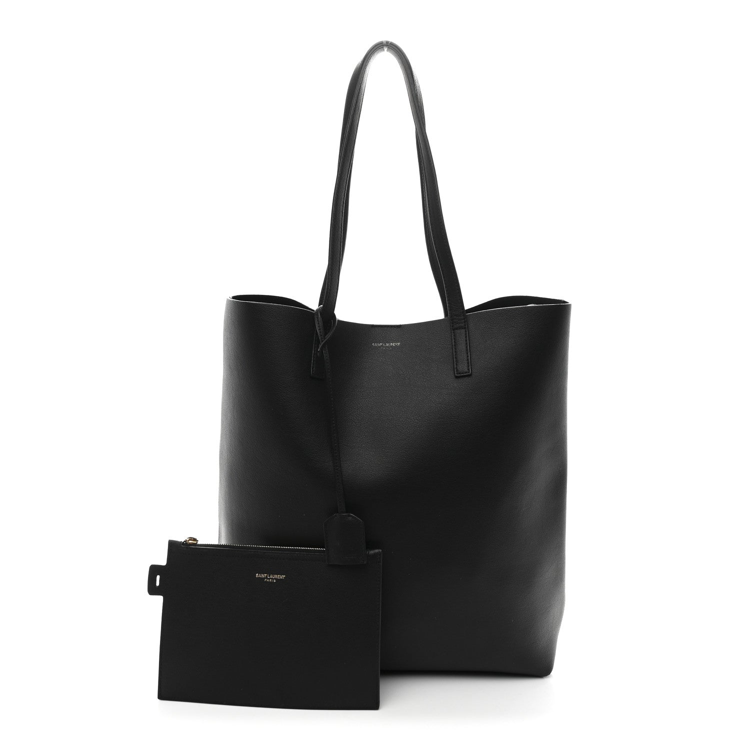 Saint Laurent Calfskin Medium Shopping Tote Black 2 of 11