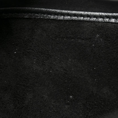 Celine Smooth Calfskin Medium Strap Ava Triomphe Shoulder Bag Black 7 of 10