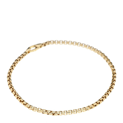 David Yurman 18K Yellow Gold 2.7mm Box Chain Bracelet 1 of 4