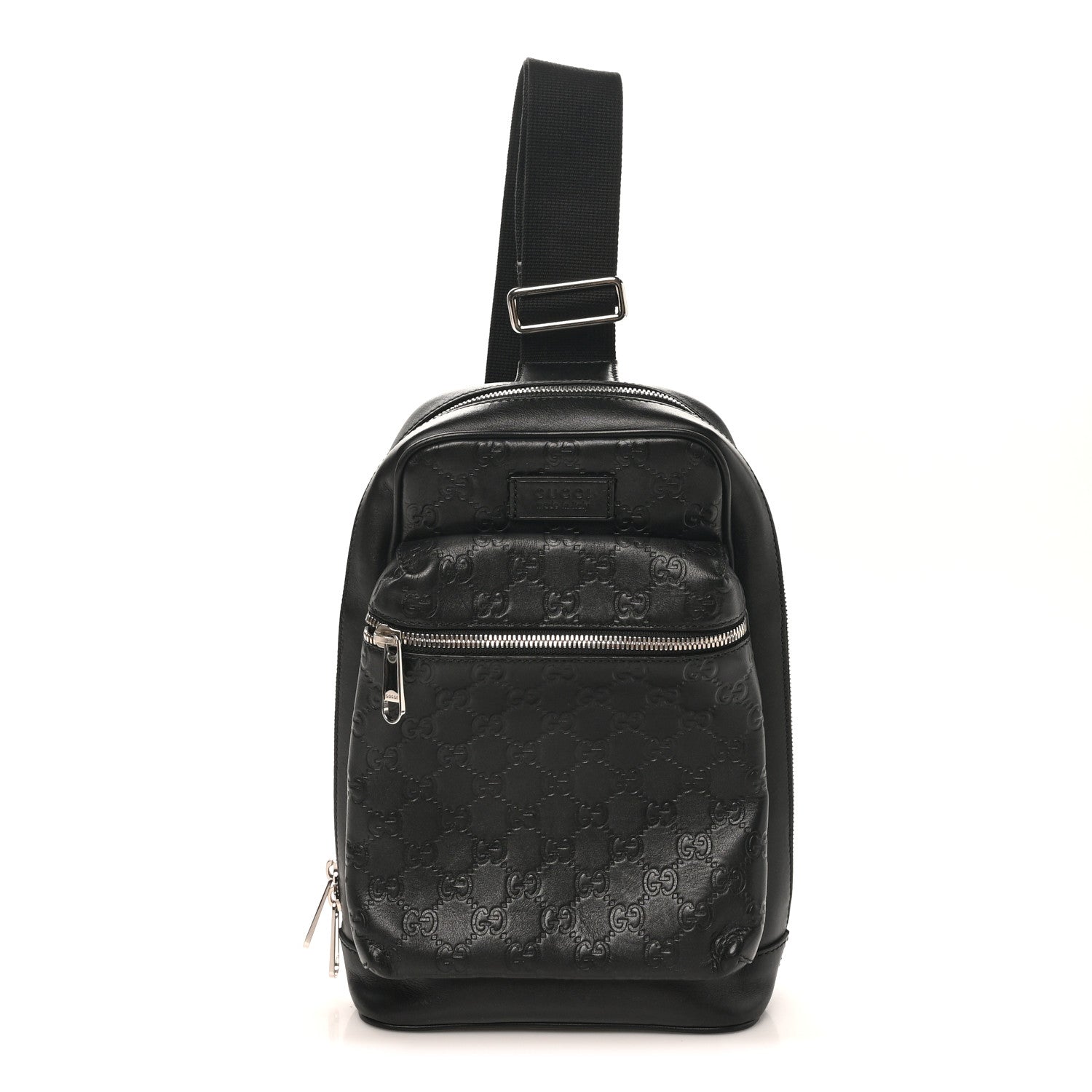 Gucci Guccissima Sling Backpack Black 1 of 10