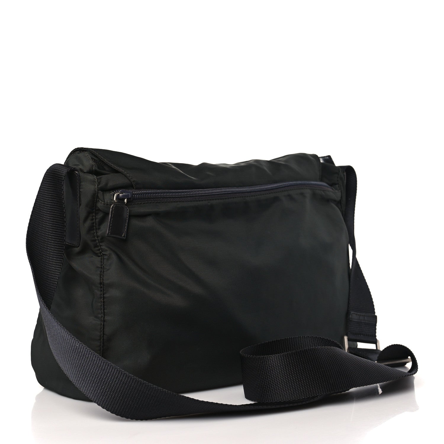 Prada Tessuto Nylon Messenger Bag Black 2 of 8