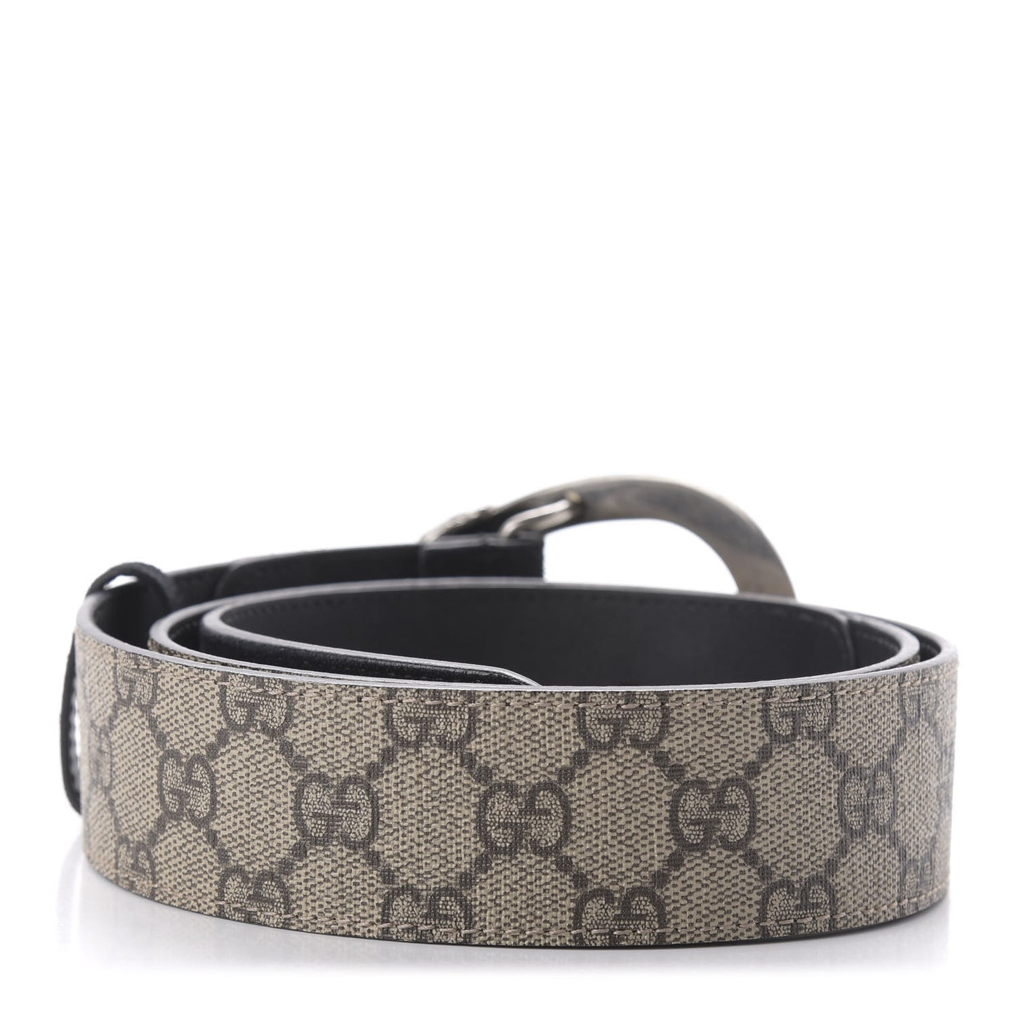 GG Supreme Monogram Suede Dionysus 40mm Belt 90 36 Beige Black