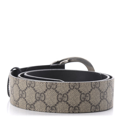 Gucci GG Supreme Monogram Suede Dionysus 40mm Belt 90 36 Beige Black 2 of 6