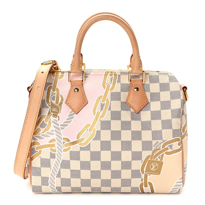 Louis Vuitton Damier Azur Nautical Speedy Bandouliere 25 1 of 13