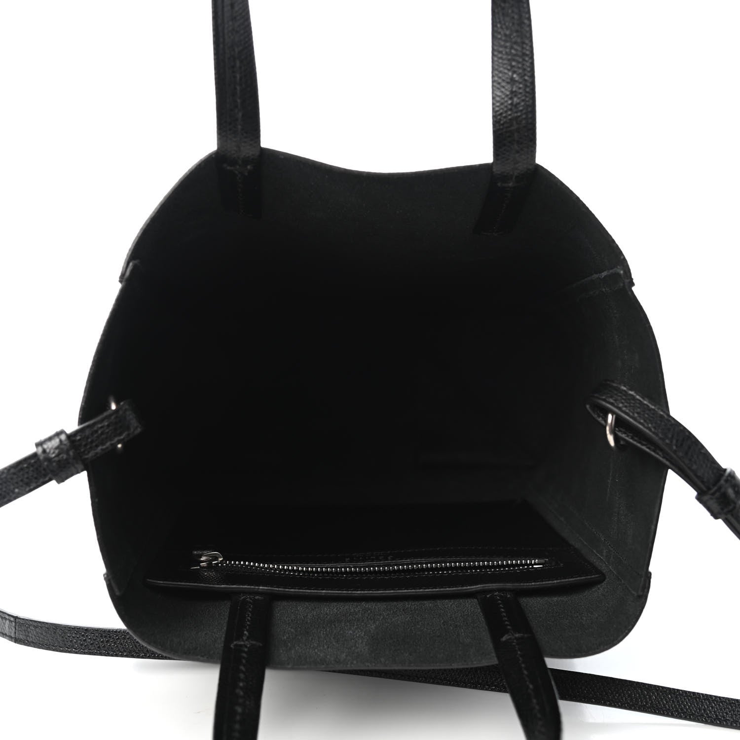 Celine Grained Calfskin Small Vertical Cabas Black 4 of 4