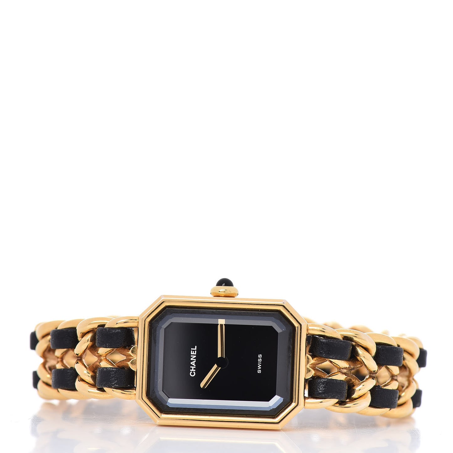 Stainless Steel Lambskin 20mm Chain Premiere Quartz Watch Gold M
