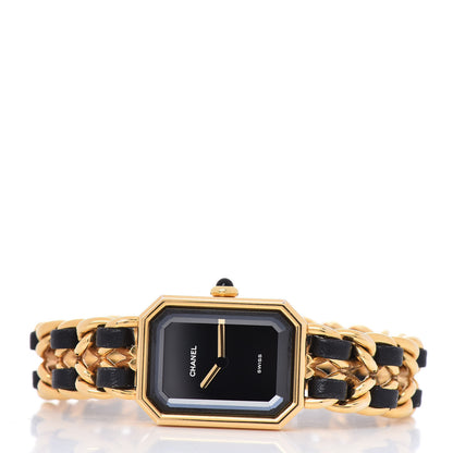 Chanel Stainless Steel Lambskin 20mm Chain Premiere Quartz Watch Gold M 3 of 5