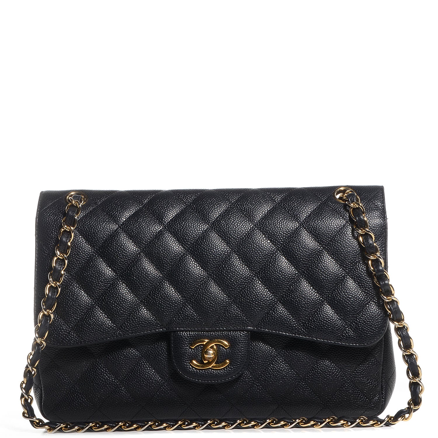 Chanel Caviar Quilted Jumbo Double Flap Black 4 of 20