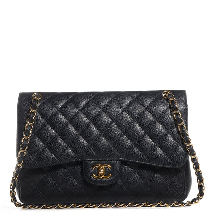 Chanel Caviar Quilted Jumbo Double Flap Black 4 of 20