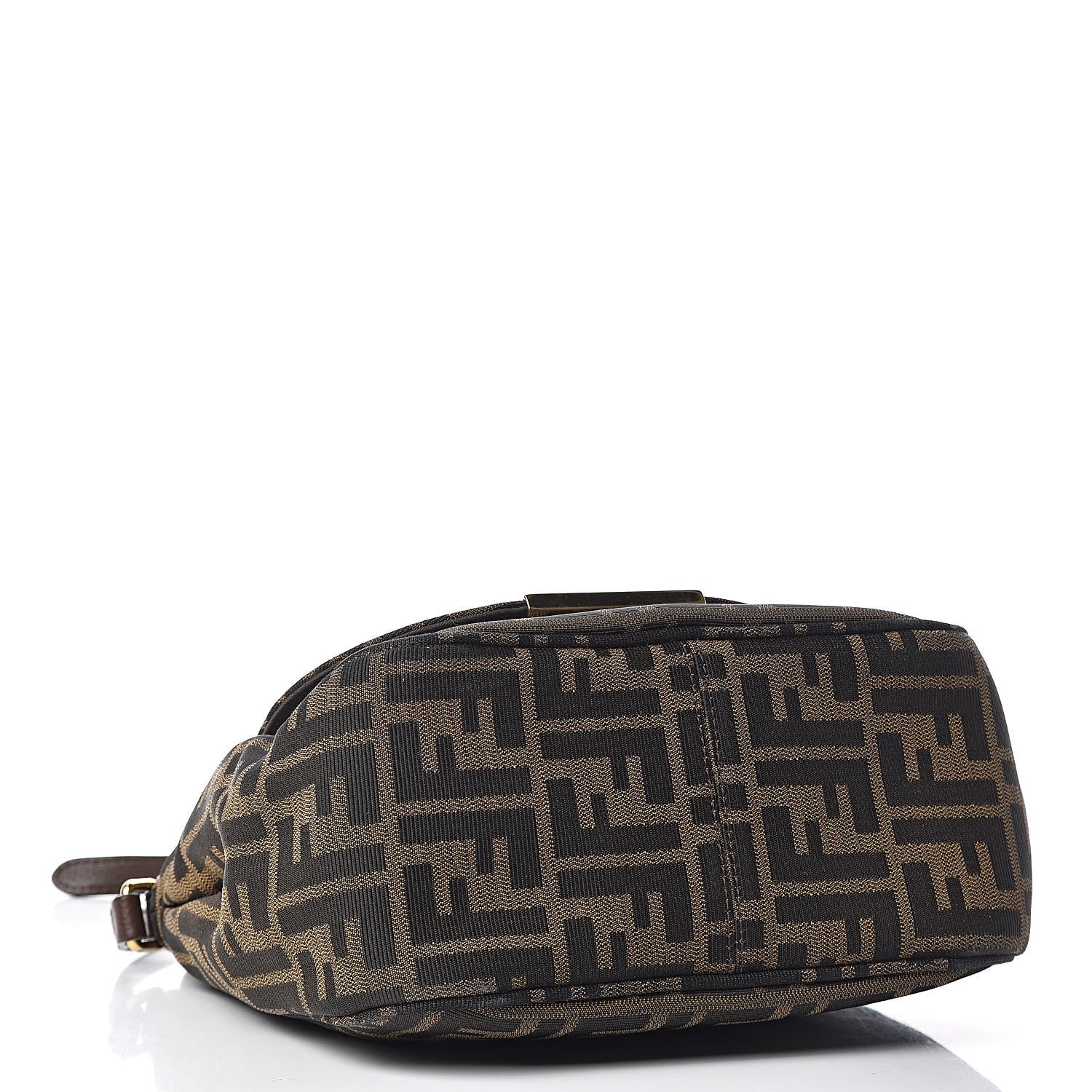Fendi Zucca Vitello Artic Small Messenger Bag Tobacco Castagna 4 of 11