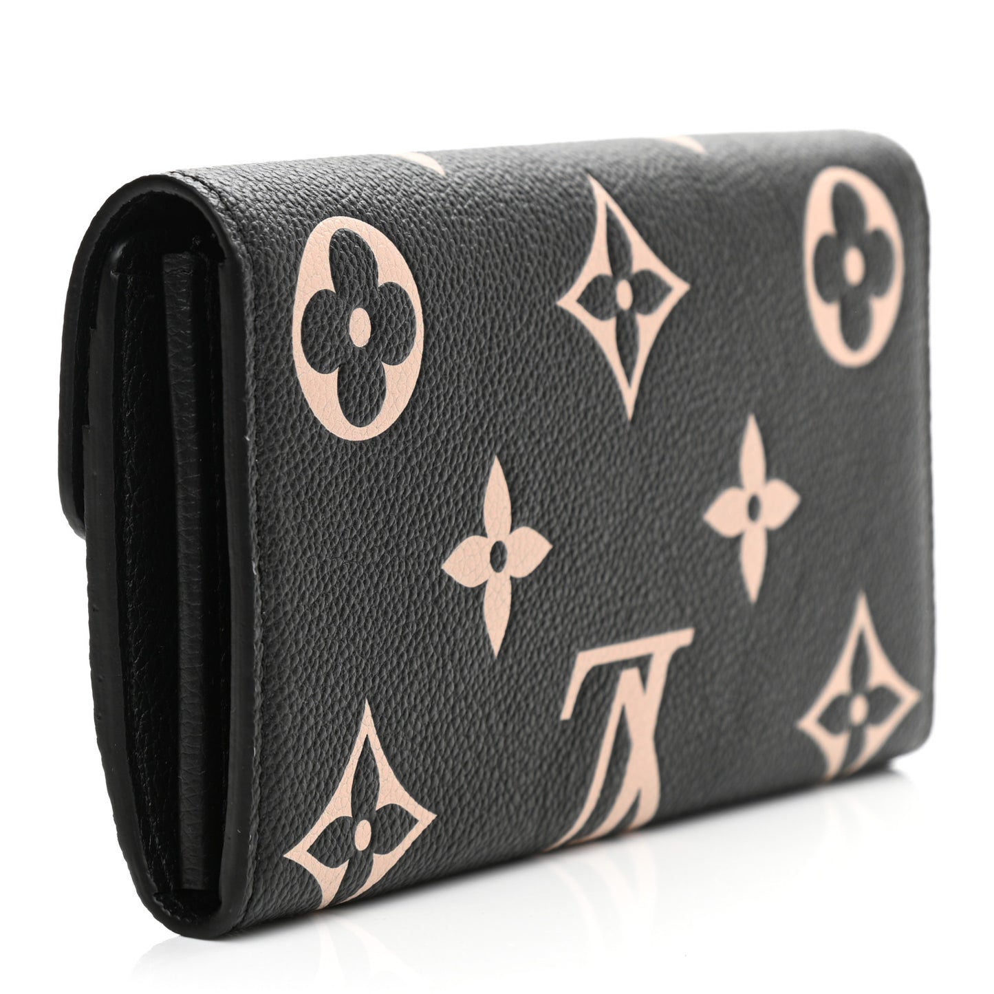 Monogram Empreinte Giant Sarah Wallet Black Beige