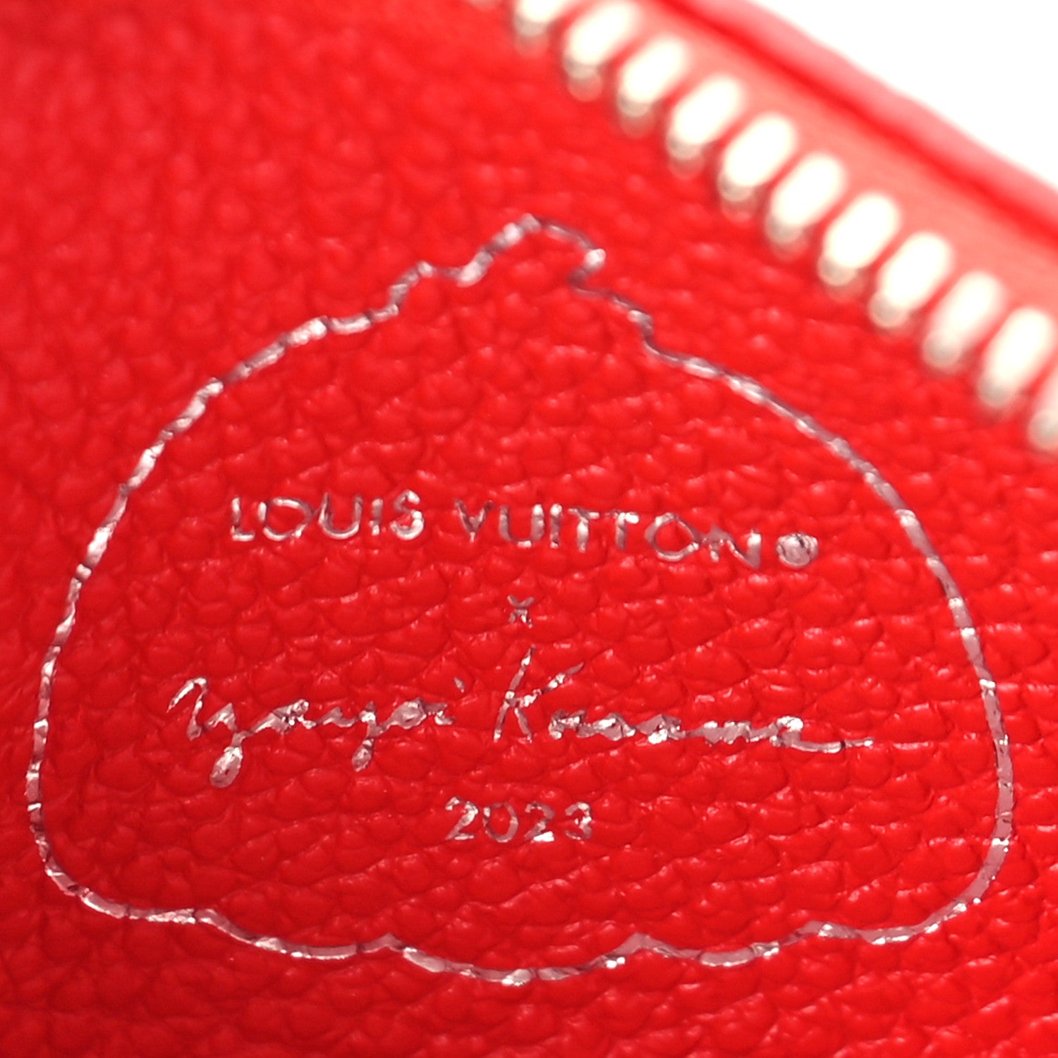 Louis Vuitton LV X YK Empreinte Infinity Dots Key Pouch Red White 6 of 9