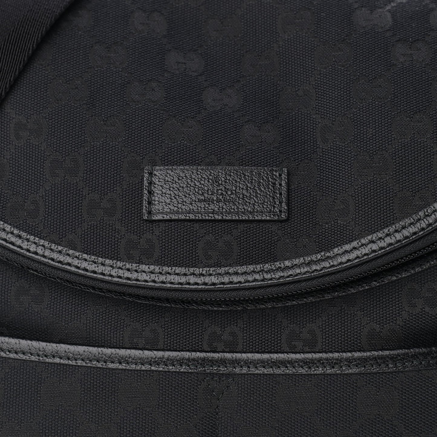 Monogram Large Diaper Bag Black