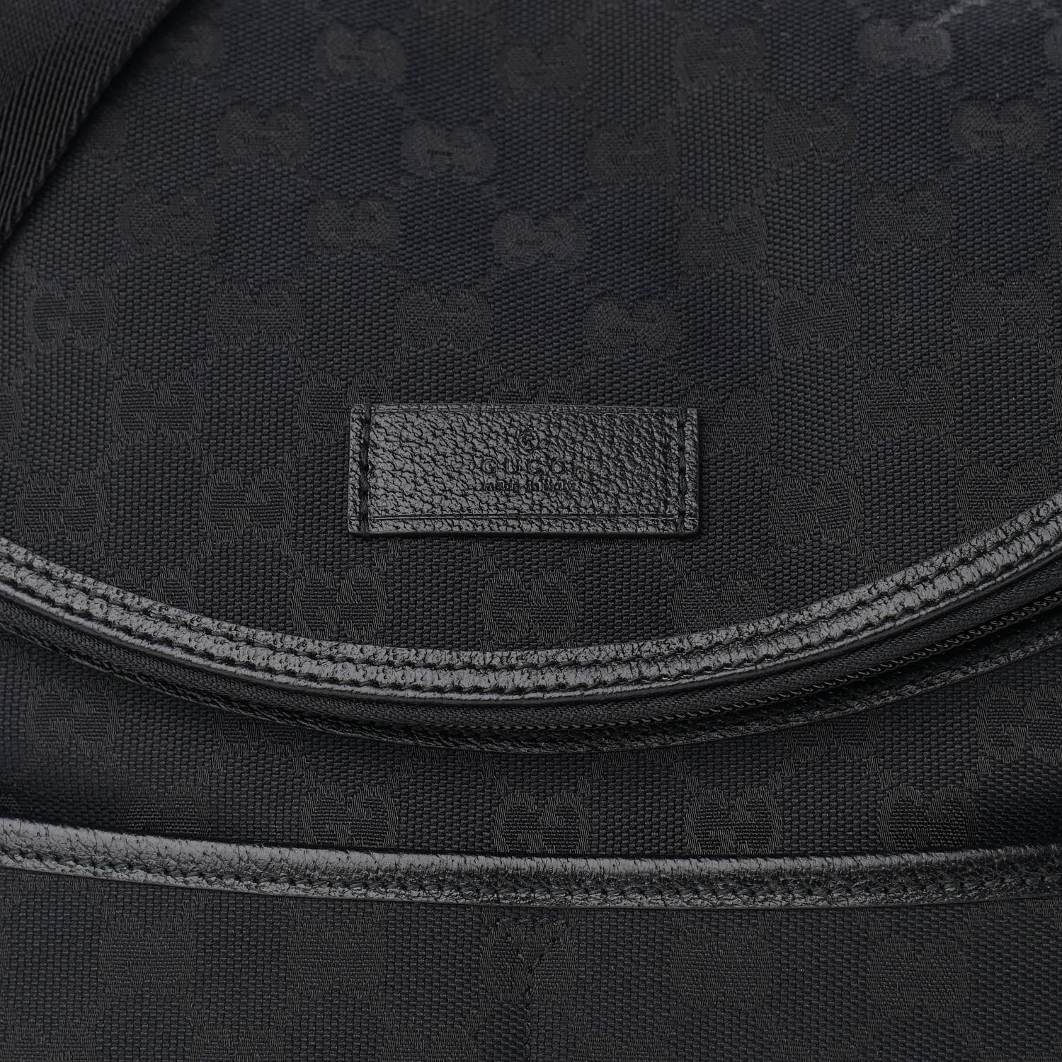 Gucci Monogram Large Diaper Bag Black 10 of 12